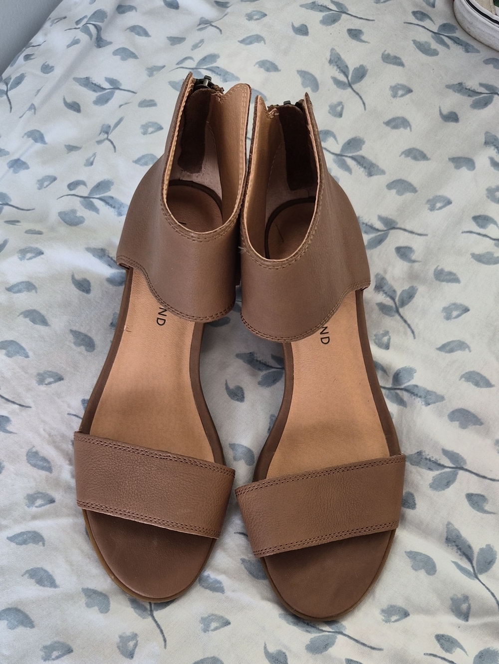 Lucky Brand Women’s Brown Open-Toe Ankle Strap Sandals Sz 7N NWOT